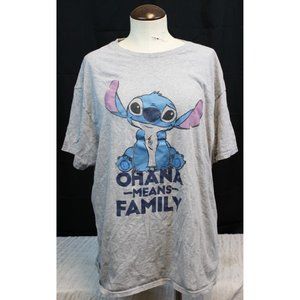 Delta Gray Stitch Ohana Means Family T-Shirt size XL Lilo and Stitch